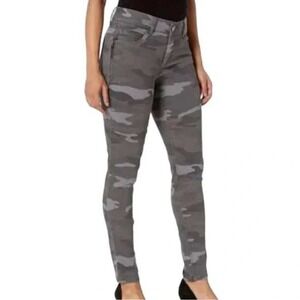 Wit & Wisdom Ab'Solution High Waist Camo Ankle Pants 6/28 Skinny Slimming Casual